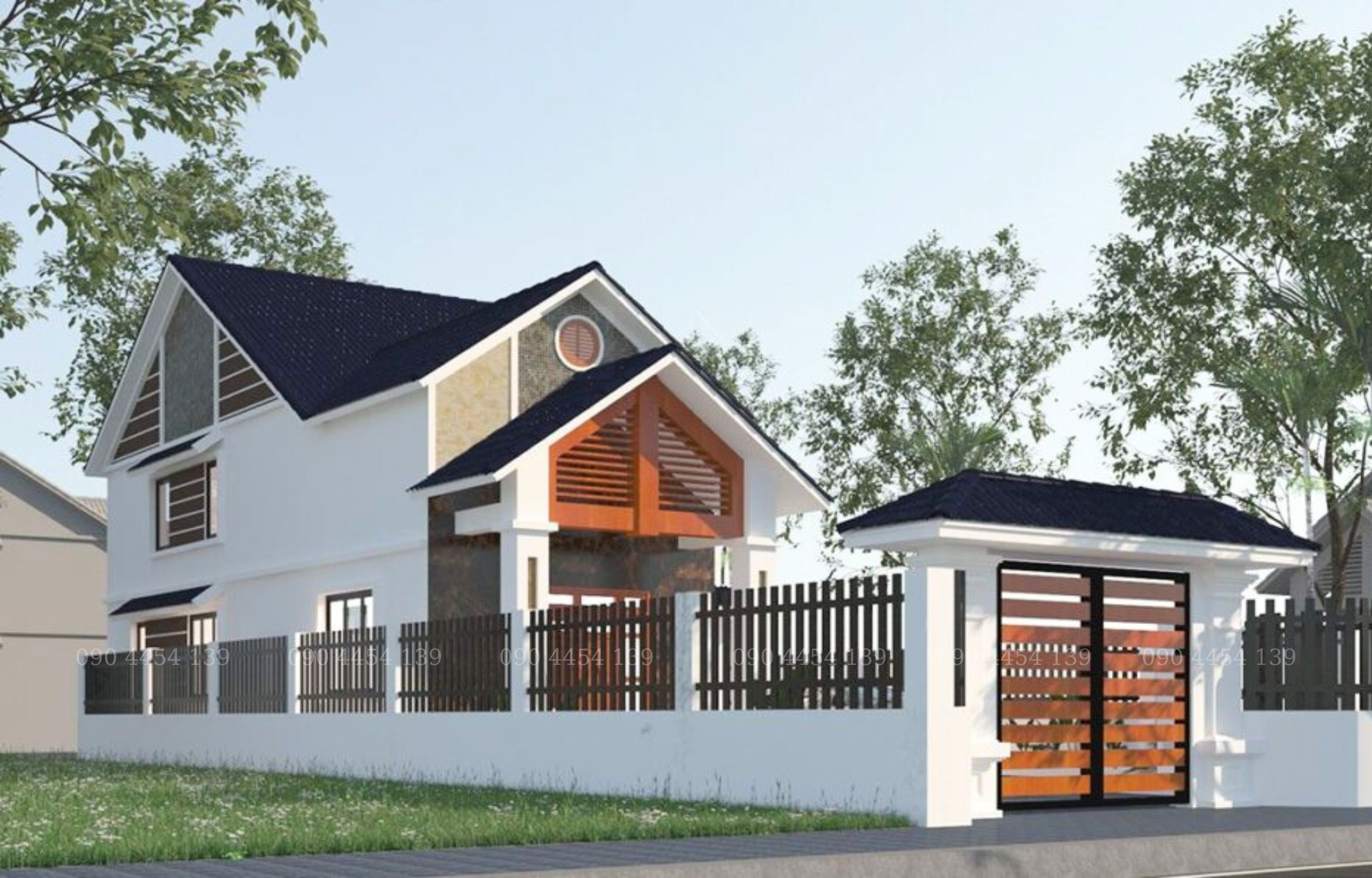 Nhà cấp 4 mái thái 3 phòng ngủ