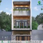 Mẫu nhà phố 3 tầng 5x20m hiện đại