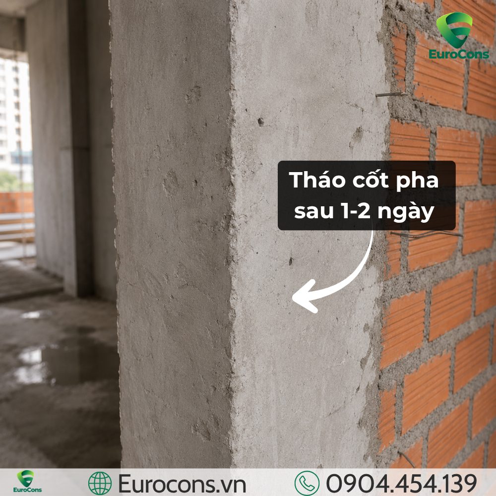 Thi công chống nứt - Lắp đặt cốt pha