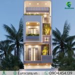 Thiết kế nhà phố 4 tầng 4.5x17.5m