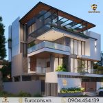 Mẫu nhà villa 3 tầng 10x20m