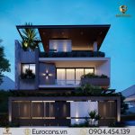 Mẫu nhà villa 3 tầng 10x20m