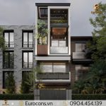 Mẫu thiết kế nhà phố 4 tầng 5x15m