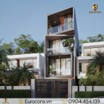 Mẫu thiết kế nhà phố 4 tầng 5x15m