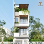 Mẫu thiết kế nhà phố 4 tầng 5x15m