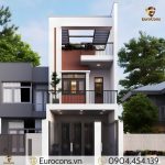 nhà phố 2 tầng có giếng trời 4.5x19.5