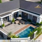 mẫu nhà phố có hồ bơi 7x15.5m
