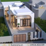 mẫu nhà cấp 4 140m2 phong cách nghỉ dưỡng
