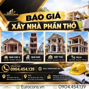 báo giá xây nhà phần thô