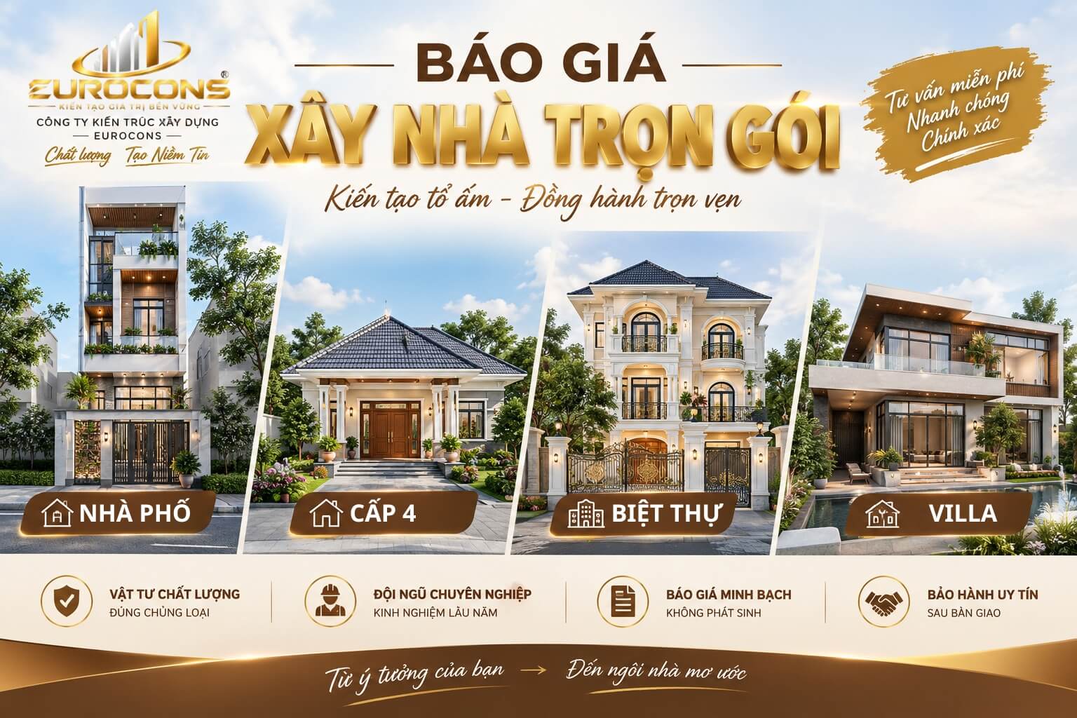 báo giá xây nhà trọn gói Bình Dương
